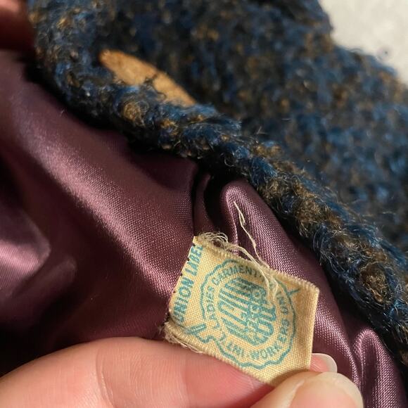 Blue 1950s Miss Maisel wool swing coat - Picture 8 of 11